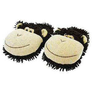 Aroma Home Fuzzy Friends Slippers Monkey