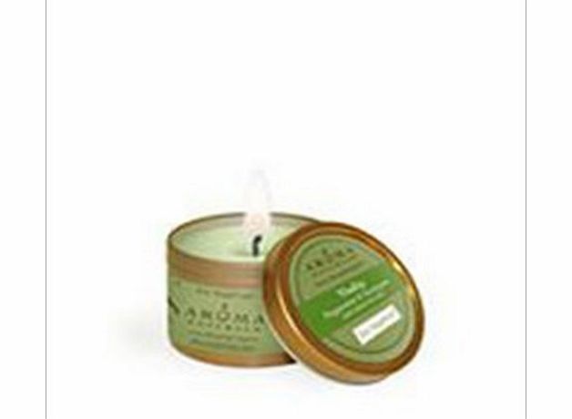 Aroma Naturals Vitality, Small Aromatherapy to Go Tin, Peppermint amp; Eucalyptus, 2.8 oz Travel Candle