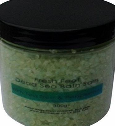 Fresh Feet Dead Sea Bath Salts Foot Soak 300g With Tea Tree & Peppermint Essential Oils