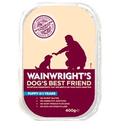 Arovit Wainwrightand#39;s Puppy Food Tray with Chicken and#38; Rice 400gm