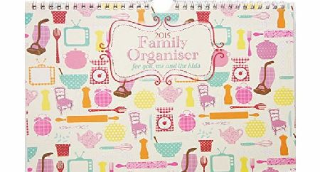 ARPAN Family Calendar 2015 -Arpan Products family Organiser for up to 5 people - Choose From 4 Type Design Calendar - 1 Single Supplied (Purple - 2 Week to View)