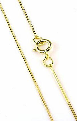 Arranview Jewellery 46cm/18inch Trace Chain Curb Style - 9ct Gold