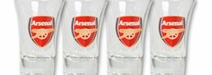  Arsenal FC 4 Pack Shot Glass