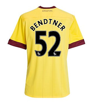 Adidas 2010-11 Arsenal Nike Away Shirt (Bendtner 52)