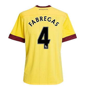 Adidas 2010-11 Arsenal Nike Away Shirt (Fabregas 4)