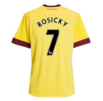 Adidas 2010-11 Arsenal Nike Away Shirt (Rosicky 7)