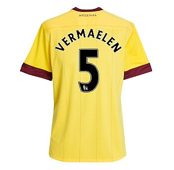Adidas 2010-11 Arsenal Nike Away Shirt (Vermaelen 5)