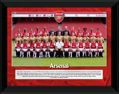 Arsenal and#8211; 2007/08 framed squad line-up presentation
