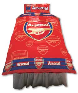 Arsenal Crest Single Duvet Cover Set