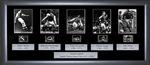 Arsenal Deluxe Sports Cell: 245mm x 540mm (approx). - black frame with black mount