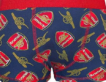 Arsenal F.C. Arsenal FC Official Football Gift 1 Pack Boys Boxer Shorts Navy Blue 7-8 Years