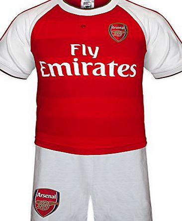 Arsenal F.C. Arsenal FC Official Football Gift Boys Kids Kit Pyjamas Red 12-13 Yrs