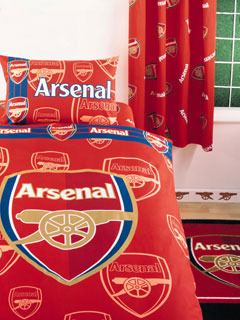 Arsenal FC Curtains and#39;Crestand39; Design 72 drop