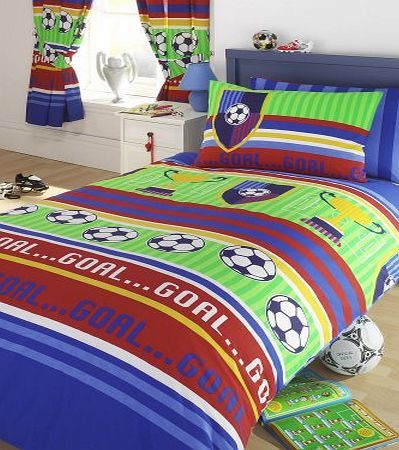 Arsenal FC Football Stripes Single Duvet Cover