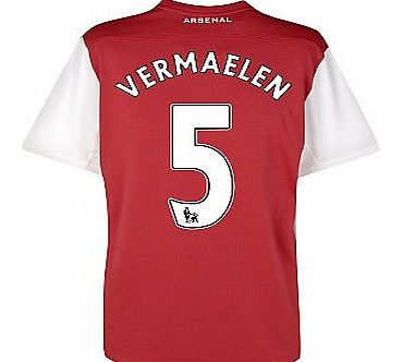 Arsenal Home Shirt Nike 2011-12 Arsenal Nike Home Shirt (Vermaelen 5)