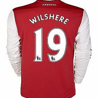 Arsenal Home Shirt Nike 2011-12 Arsenal Nike L/S Home Shirt (Wilshere 19)