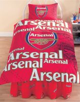 Arsenal New Crest Double Duvet Cover and 2 Pillowcases