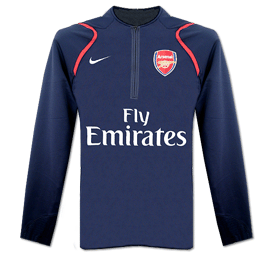 Arsenal Long Sleeve Lightweight Training Top 06/07 (Obsidian) - Long-sleeve Dri-FIT double knit terr
