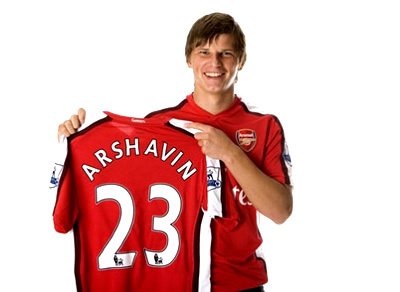 Arsenal Nike 08-09 Arsenal home (Arshavin 23)