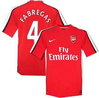 Arsenal Nike 08-09 Arsenal home (Fabregas 4)