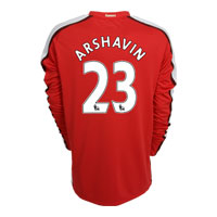 Arsenal Nike 08-09 Arsenal L/S home (Arshavin 23)