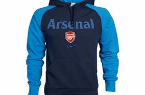 Nike 09-10 Arsenal Cover Up Hooded Top (navy)