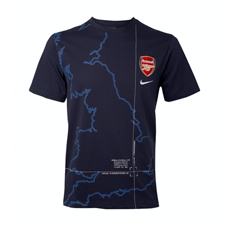 Nike 09-10 Arsenal Graphic Tee (navy)