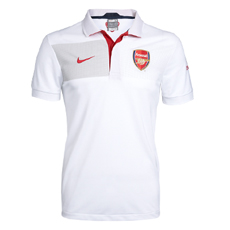 Arsenal Nike 09-10 Arsenal Polo shirt (white)