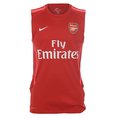 Arsenal Nike 2010-11 Arsenal Nike Sleeveless Training Jersey