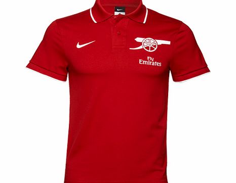 Arsenal Nike 2010-11 Arsenal Nike Travel Polo Shirt (Red)