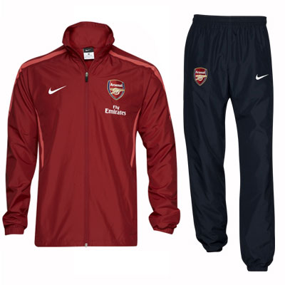 Arsenal Nike 2010-11 Arsenal Nike Woven Tracksuit (Wine)