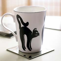 Art Deco Cat Mug