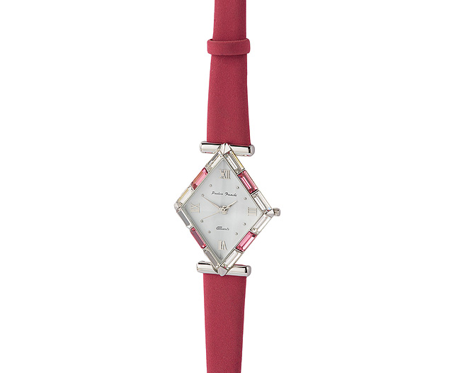 art Deco Prism Watch - Pink