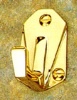 Art Deco Wardrobe Hook 55mm