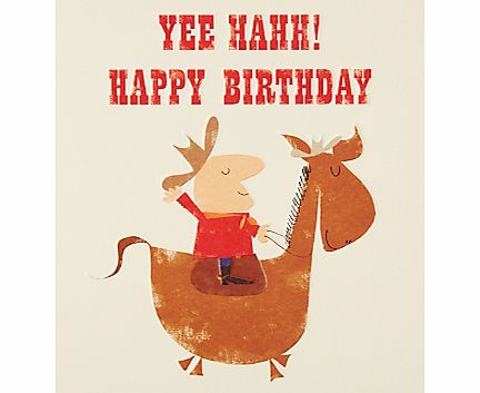 Art File Cow Boy Birthday Card