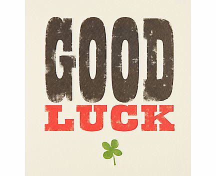Art File Good Luck Card