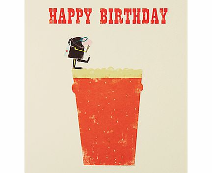 Art File Pint Of Beer Greeting Card