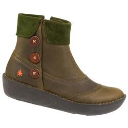 Female Step 611 Leather Upper Leather/Textile Lining Art in Green