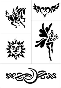 art Tattoo Stencil - Fantasy (AT-E03)