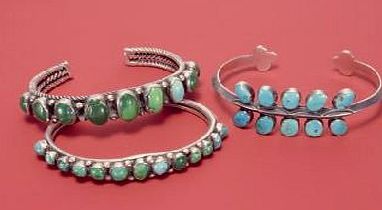 Art247 Navajo bracelets (silver and turquoise) by.. - Mouse Mat Art247 Highest Quality Natural Rubber Mouse Mats - Mouse Mat