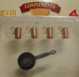 Artesania Latina Artisania Latina Dolls House Pan and Brass Mugs