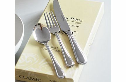 Arthur Price Classic 3 Piece Childs Cutlery Set