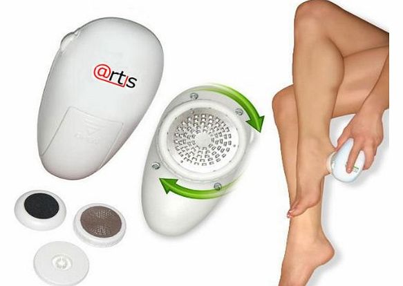 Artis Electronic Foot File Dry Hard Skin Remover Pedicure Kit