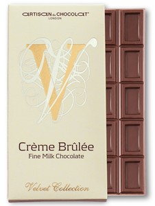 Velvet Creme brulee milk chocolate bar