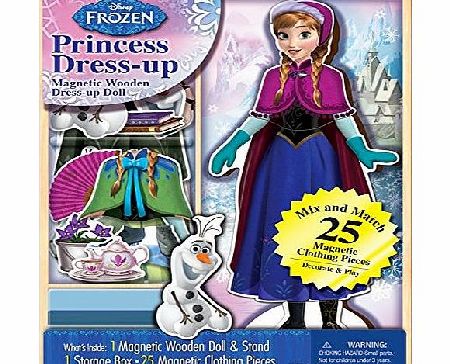 Artistic Studios Disney Frozen Princess Dress Up Magnetic Wooden Dress up doll
