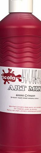 Artmix Ready-mix Paint 600ml - Crimson AM600/25
