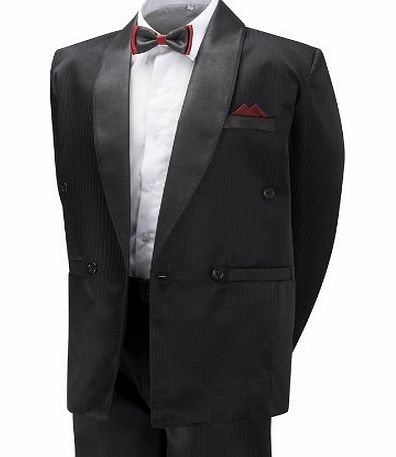 Aryan Boys Tuxedo Suit Black amp; Wine 13 year