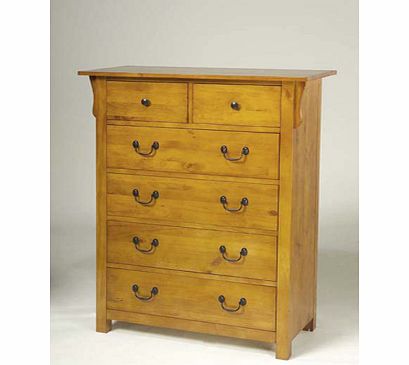 ASBI U.K. Pine Mission 4 2 Drawer Chest