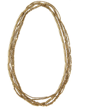 Ascension Multi Strand Brass Necklace