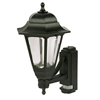 ASD Coach 100W Black Lantern Wall Light PIR Included